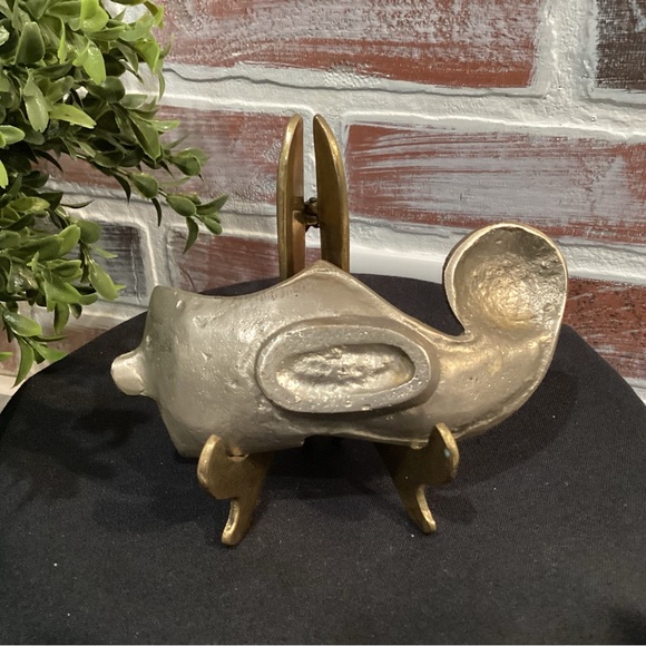 Vintage Metal Crafted Unique Boot Shoe Elf Slipper Ashtray - Rare - Collectible - Picture 7 of 11